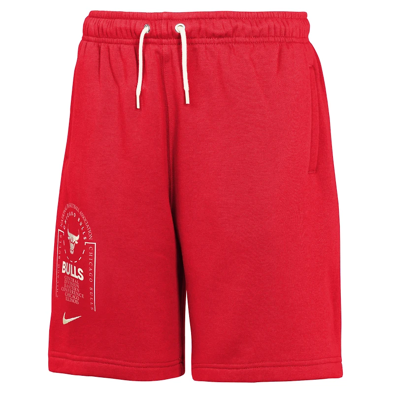 Short en molleton Nike Courtside Club pour jeunes des Red Chicago Bulls