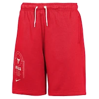 Short en molleton Nike Courtside Club pour jeunes des Red Chicago Bulls