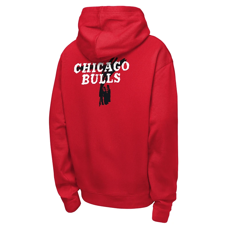 Sweat à capuche Nike rouge Chicago Bulls Courtside Club Premiere pour enfant