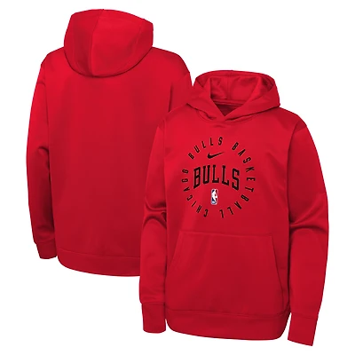 Youth Nike Red Chicago Bulls Performance Practice Spotlight Pullover Hoodie