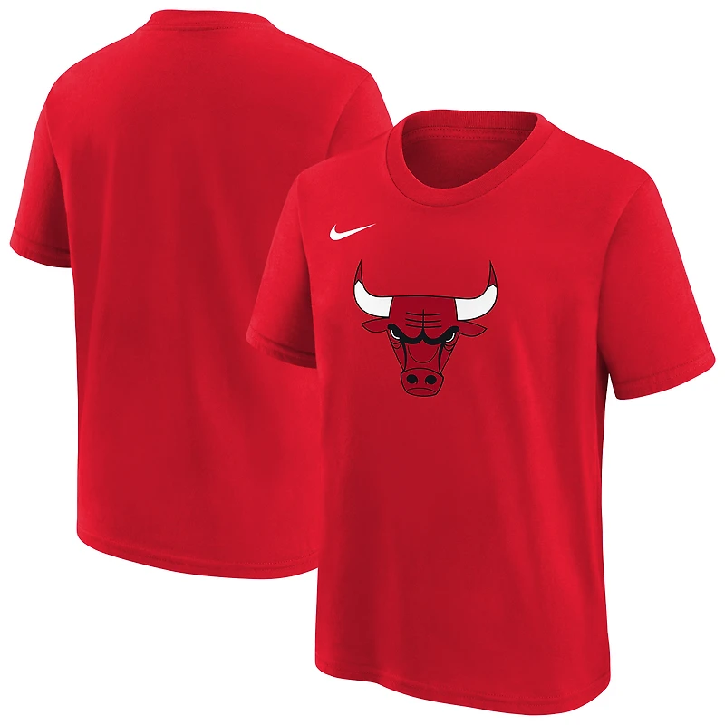 T-shirt Nike rouge Chicago Bulls Team Essential Logo pour enfant