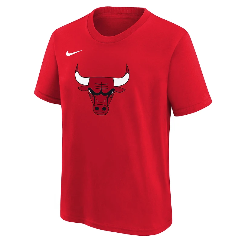 Youth Nike  Red Chicago Bulls Team Essential Logo T-Shirt