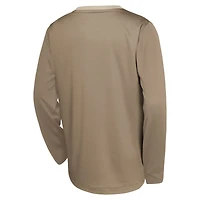T-shirt de tir à manches longues Nike Tan Chicago Bulls 2024/25 City Edition pour jeunes