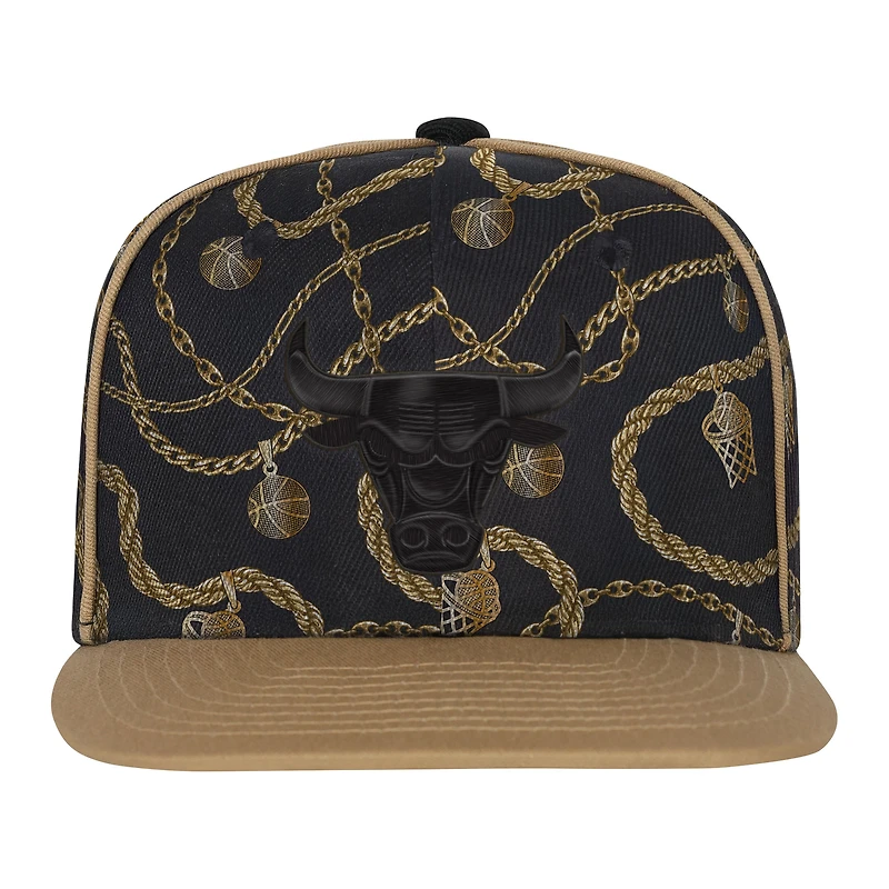 Youth Outerstuff  Black Chicago Bulls Street Hooper Snapback Hat