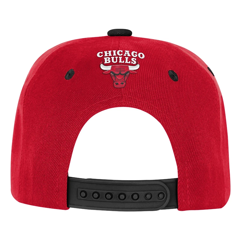 Youth Outerstuff  Red/Black Chicago Bulls Two-Tone Snapback Hat