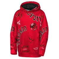 Sweat à capuche Youth Outerstuff Red Chicago Bulls avec motif de violation mouvement