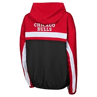 Veste à capuche entièrement zippée coupe-vent pour jeunes Red Chicago Bulls Headliner