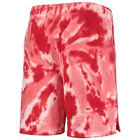Youth Red Chicago Bulls Santa Monica Tie-Dye Shorts