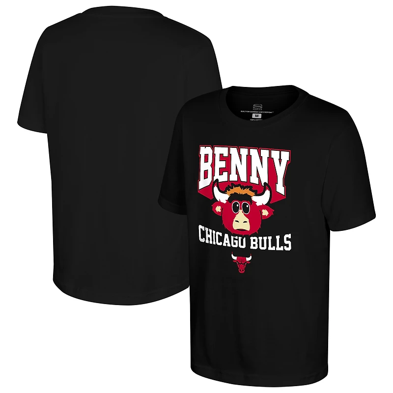 T-shirt Youth Stadium Essentials noir Chicago Bulls, mascotte la plus précieuse