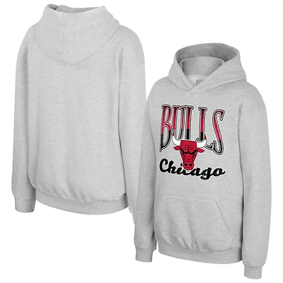 Sweat à capuche Youth Stadium Essentials gris chiné Chicago Bulls Sky High