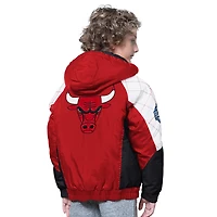 Veste à capuche entièrement zippée All Time Pro Jr. des Chicago Bulls pour jeunes, rouge/noir