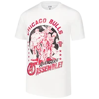 Youth White Chicago Bulls NBA x Marvel Avengers Squad T-Shirt