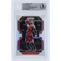 Carte authentifiée autographiée par Zach LaVine des Chicago Bulls Panini Prizm Silver Prizms #107 Beckett Fanatics 2021-22
