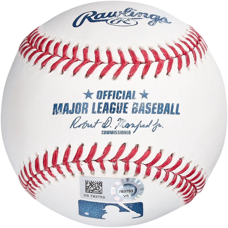 Ballon de baseball MLB autographié par Andre Dawson avec l'inscription « The Hawk »