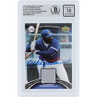 Carte autographiée d'Andre Dawson (Chicago Cubs) 2007 Upper Deck Sweet Spot Classic GU Relic #CM-AD, authentifiée par Beckett Fanatics Witnessed (n° 10).