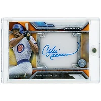 Carte autographiée d'Andre Dawson (Chicago Cubs) 2016 Topps Strata #SA-AD #8/125