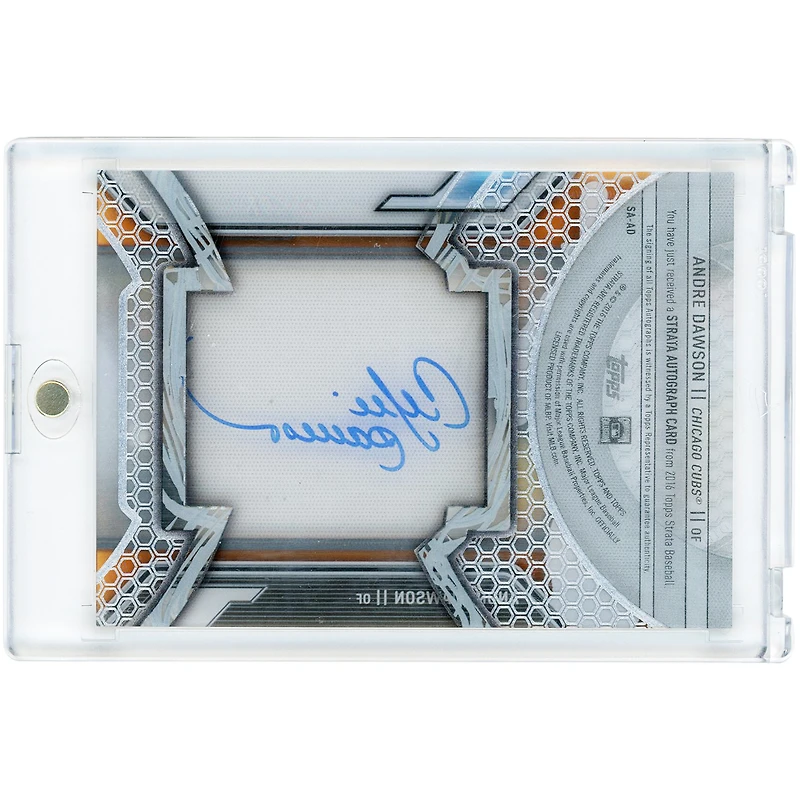 Carte autographiée d'Andre Dawson (Chicago Cubs) 2016 Topps Strata #SA-AD #8/125