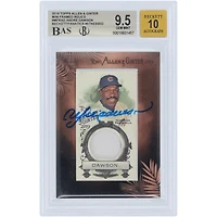 Carte autographiée par Andre Dawson (Chicago Cubs) - Topps Allen & Ginter Mini Frame GU Relic 2019 #MFR-AD - Authentifiée par Beckett Fanatics Witnessed (note 9,5/10)