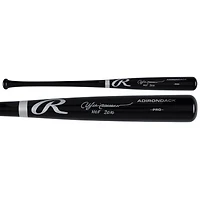 Bâton de baseball Rawlings Pro noir autographié par Andre Dawson des Chicago Cubs avec inscription « HOF 2010 »