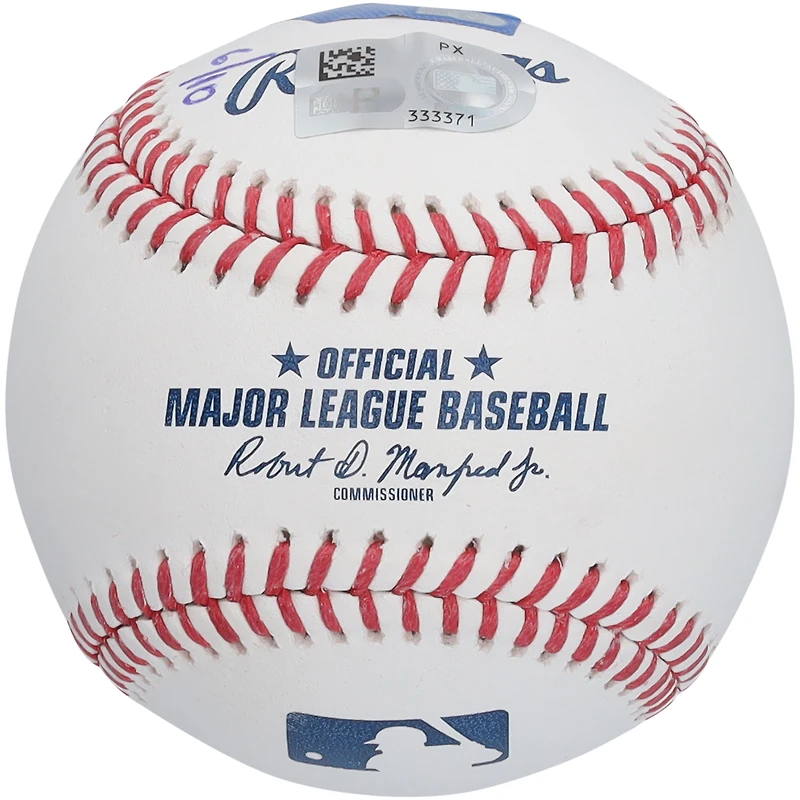 Balle de baseball autographiée par Anthony Rizzo des Cubs de Chicago avec plusieurs inscriptions