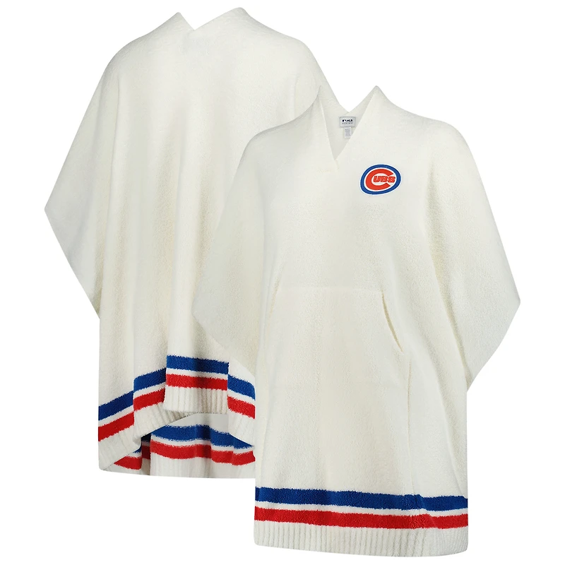Poncho 3 en 1 CozyChic des Chicago Cubs de couleur crème Barefoot Dreams