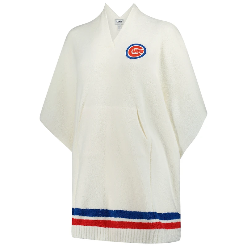 Poncho 3 en 1 CozyChic des Chicago Cubs de couleur crème Barefoot Dreams