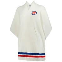 Poncho 3 en 1 CozyChic des Chicago Cubs de couleur crème Barefoot Dreams
