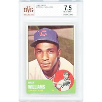 Carte authentifiée 7.5 de Billy Williams, Chicago Cubs, 1963 Topps n° 353, par BVG