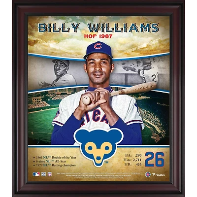 Billy Williams Chicago Cubs Framed 15" x 17" Hall of Fame Career Profile