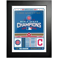 Chicago Cubs - Photo encadrée classique de l'automne 2016 12'' x 16''