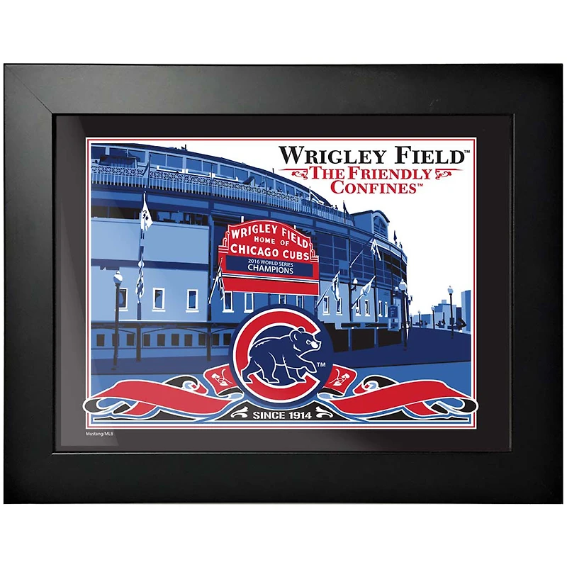 Chicago Cubs - Photo encadrée de la collection Wins 12'' x 16''