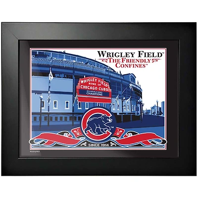 Chicago Cubs - Photo encadrée de la collection Wins 12'' x 16''
