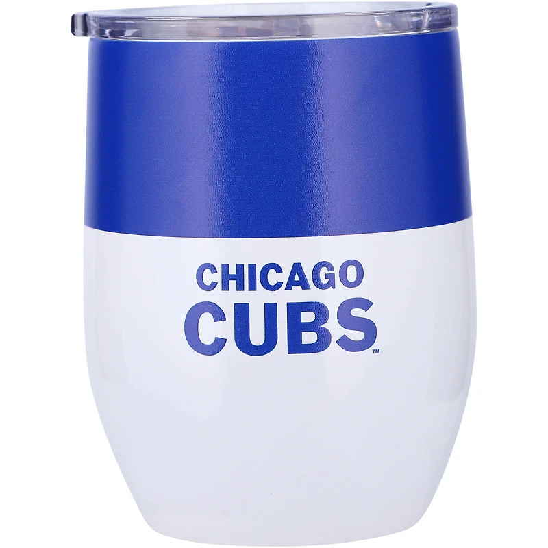 Chicago Cubs 16oz. Gobelet incurvé en acier inoxydable Colorblock