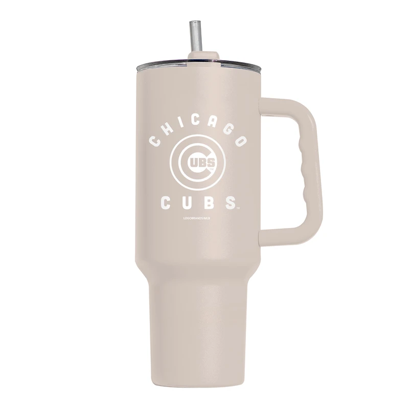Gobelet isotherme Chicago Cubs 40 oz couleur sable, toucher doux