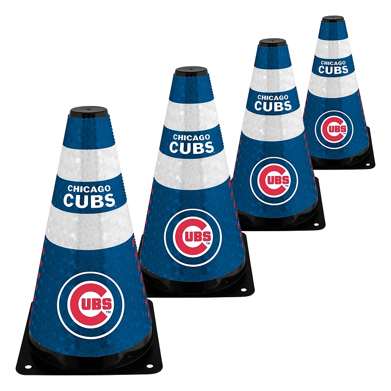 Chicago Cubs Four-Piece 9" Zone Cone Set