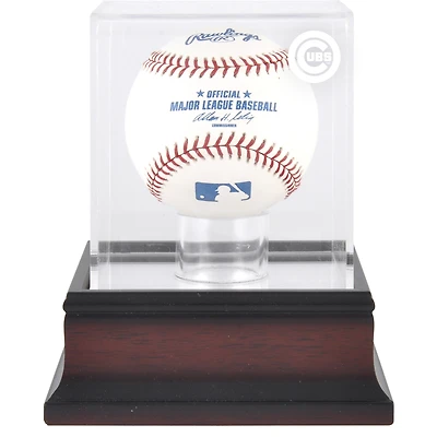 Vitrine en acajou avec logo de baseball des Cubs de Chicago