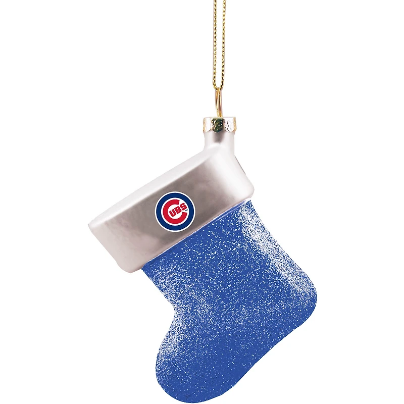 Ornement en verre soufflé Chaussettes Chicago Cubs