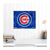 Impression giclée sur toile tendue 16" x 20" (40,6 x 50,8 cm) rehaussée, représentant les Cubs de Chicago - Œuvre de Charlie Turano III - Cubs