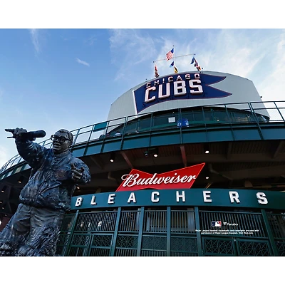 Photographie non signée du stade Wrigley Field des Chicago Cubs