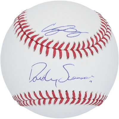 Ballon de baseball autographié par Cody Bellinger et Dansby Swanson des Chicago Cubs