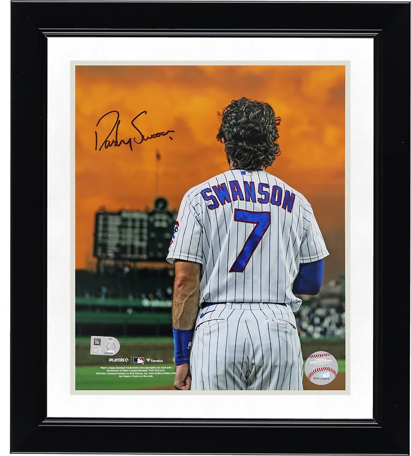Dansby Swanson Chicago Cubs Autographed 8" x 10" Standing Under Sunset Photograph