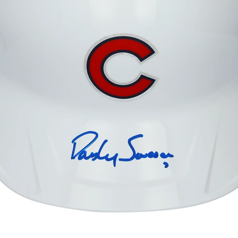 Dansby Swanson Chicago Cubs Autographed Alt Chrome Replica Batting Helmet 
