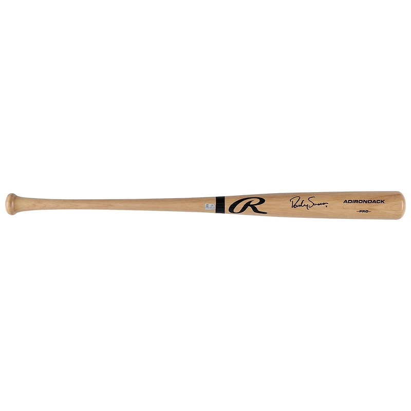 Bâton Rawlings Pro blond autographié par Dansby Swanson, joueur des Cubs de Chicago.