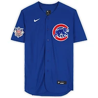 Dansby Swanson Chicago Cubs Autographed Blue Nike Authentic Jersey