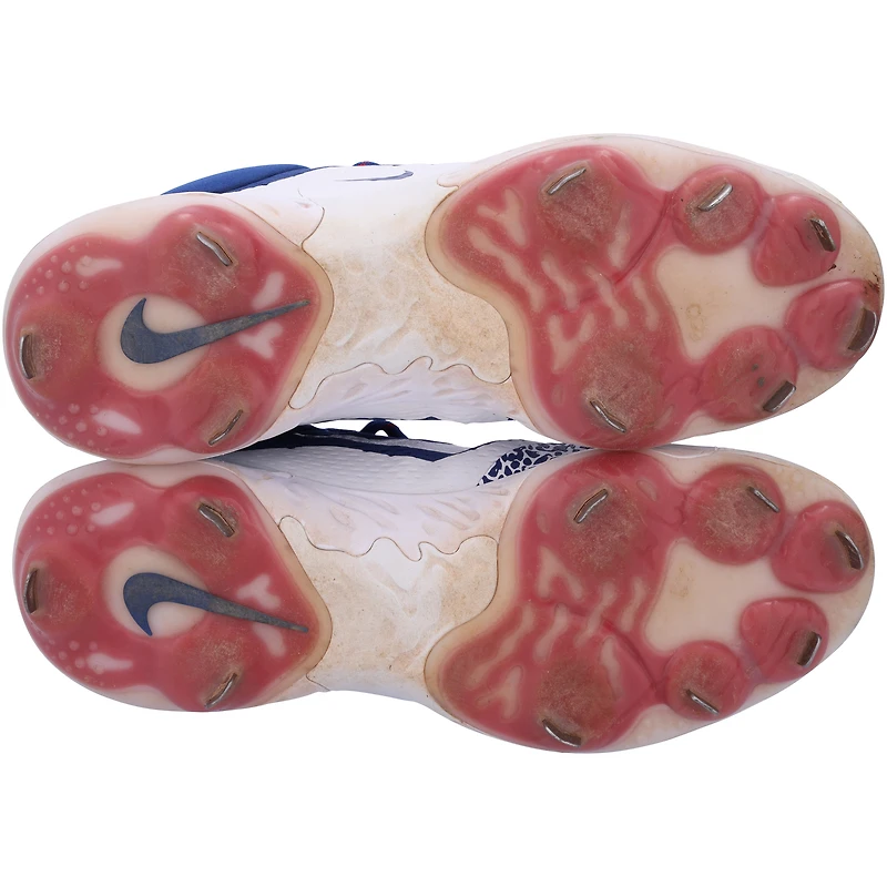 Dansby Swanson Chicago Cubs Autographed Game-Used Blue Nike Cleats from the 2023 MLB Season