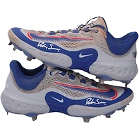Dansby Swanson Chicago Cubs Autographed Game-Used Gray and Blue Nike Cleats from the 2023 MLB Season 