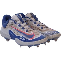 Dansby Swanson Chicago Cubs Autographed Game-Used Gray and Blue Nike Cleats from the 2023 MLB Season 