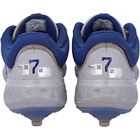 Dansby Swanson Chicago Cubs Autographed Game-Used Gray and Blue Nike Cleats from the 2023 MLB Season 