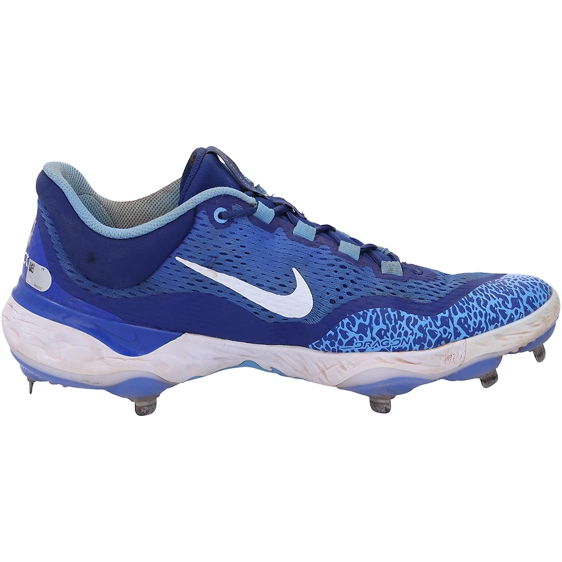 Dansby Swanson Chicago Cubs Autographed Game-Used Light Blue Nike Cleats from the 2023 MLB Season 