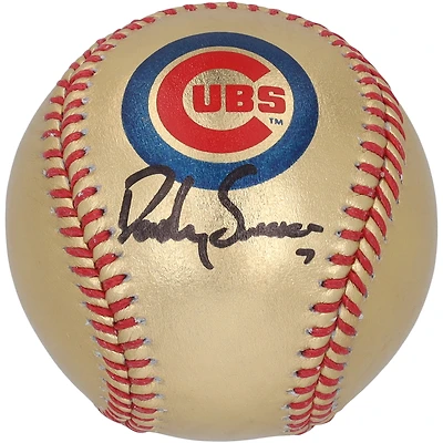 Dansby Swanson Chicago Cubs Autographed Gold Baseball